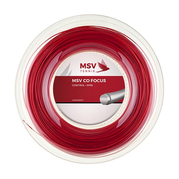 MSV Co Focus Tennis String 200m 1,23mm red